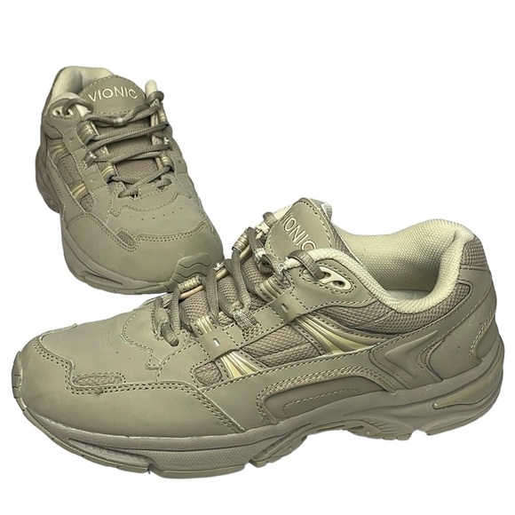 Vionic Shoes - EUC Women’s VIONIC Walker Taupe Sneakers Size 9